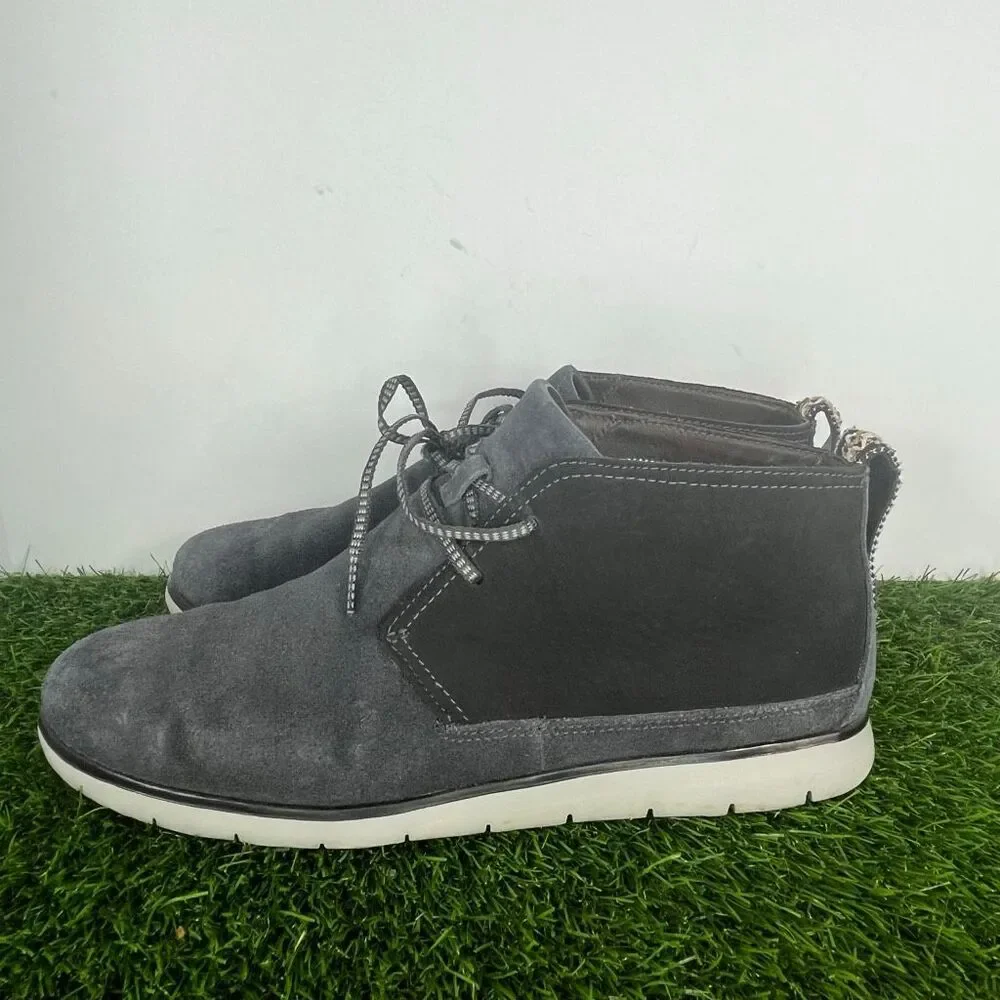 UGG Chukka Boots Men Size 10.5 Freamon Waterproof Shoes Blue Suede